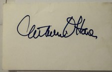 Catherine O'hara , Signed Autographed , Vintage signature ￼card 3x5  Authentic picture