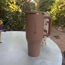 Limited Edition Hydrojug Traveler  / 40oz Stainless Steel Flip Straw Caramel picture