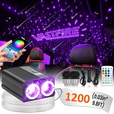 1200Pcs 3m Carheadliner Twinkle Meteor Fiber Optic Star Lights for Car LED Kit picture