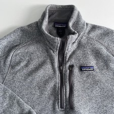 Patagonia Better Sweater 1/4 Zip Fleece Pullover Jacket Mens L Large Gray  picture