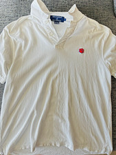 Vintage Clemson Smathers & Branson Men's White Cotton Polo L picture