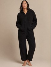 Skims Cozy Knit Onyx One Piece Jumpsuit Loungewear NWT Size Medium picture