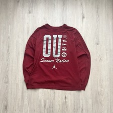 Oklahoma Sooners Shirt Mens XL Long Sleeve Nike Air Jordan NCAA OU picture