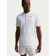 Nike Court Dri-FIT Tennis Blade Polo Shirt White Men's Size Medium picture