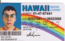 McLovin ID from Movie Superbad Fake Joke HIGH QUALITY picture