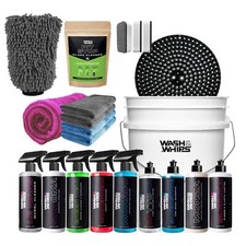 WASH&WHIPS Quick Detailing Pro Kit for Auto Detailing - 16-Piece Complete Car Ca picture