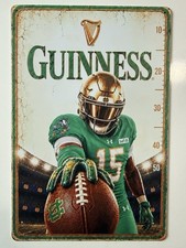 Notre Dame Guinness Beer Sign -  Fighting Irish Stout - Irish Football Shamrock picture