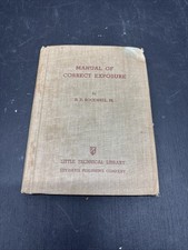 Manual of Correct Exposure H.P. Rockwell Jr. Vintage 1941 Book picture