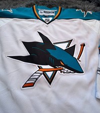San Jose Sharks Team Away White Jersey from Reebok NHL / CCM - XL picture