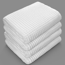 Softerry European Waffle Weave Bath Towel Set - 100% Organic Cotton - Quick Dry picture