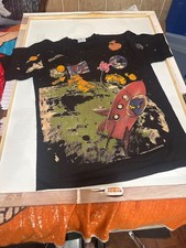 Vintage Grateful Dead 1995 Standing on the Moon T Shirt Large Liquid Blue Stitch picture