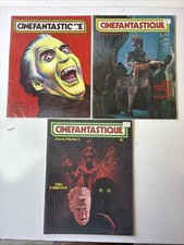 3 Cinefantastique Magazines 1973-1974 Christopher Lee Exorcist Sinbad Horror picture