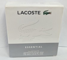 1PC LACOSTE MEN'S ESSENTIAL EAU DE TOILETTE SPRAY 2.5fl oz NEW IN BOX & SEALED picture