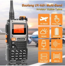 Baofeng UV-K61 Walkie Talkie Multi Band Type-C Charging VHF UHF NOAA Ham Radio picture