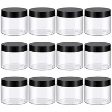 6 Oz Plastic Containers Small Jars with Lids, 12 Pack picture