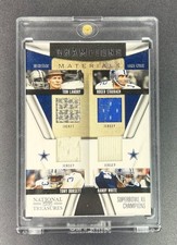 2009 National Treasures Landry Staubach Dorsett White Champions Quad /99 Cowboys picture