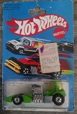 Vintage 1982 Hot Wheels Bubble Gunner Green Black Walls 1978 Base Malaysia 2511 picture