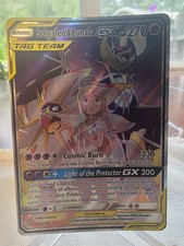 2019 Pokemon Cosmic Eclispe Solgaleo & Lunala GX Alt Art 216/236 MP picture