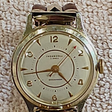  Mens Ingersoll  Field Manual Wind Old Vintage Watch runs good looks good  picture
