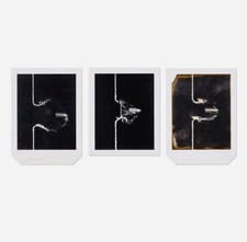 Harold Edgerton; Motion Study of Bullet Cutting Through String authentic 3 works picture