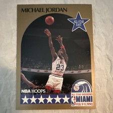Michael Jordan 1990-91 NBA Hoops All-Star Game #5 Chicago Bulls NBA picture