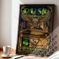 Rush Boston Concert Poster – 50th Anniversary Tour 18x24 Matte Print picture