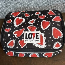 BRIGHTON Hearts A Flutter Zip Around Travel Jewelry Case Pouch picture