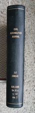 Civil Aeronautics Journal 1940-41 EX-LIBRARY bound volume/airplane/aviation picture