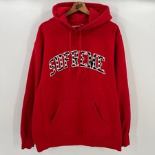 SS21 2021 Supreme NYC Hearts Arc Hooded Sweatshirt Hoodie in Red M picture