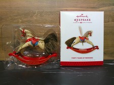 2013 Hallmark Keepsake Forty Years of Memories Rocking Horse Ornament QXG1032 picture