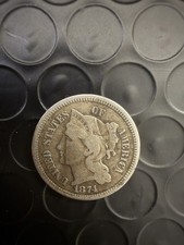 1873 3 Cent Nickel Coin picture