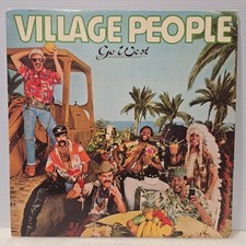 THE VILLAGE PEOPLE - GO WEST 1979 1ST EDITION VINYL LP w/ Poster & Insert VG picture