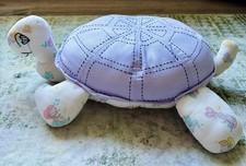 Handmade 12” Patchwork Plush Timmy The Turtle Vtg 1980s 90s Baby Nursery Fabric picture