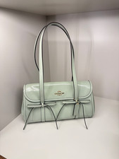NWOT Coach Bridget Flap Shoulder Bag With Bows CDY94 Gold/Light Pistachio picture