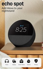 LOWONUNU Alexa Smart Alarm Clock Speaker Display WiFi Bluetooth Nightstand Clock picture