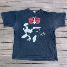 Marduk F Me Jesus Black Metal Vintage Band Shirt Faded Black XL picture