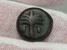 Siculo-Punic 410-310 BC, AE18, Zeugitana. Horse's head/ Palm tree. Acquaro 148. picture