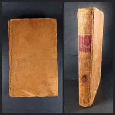 1843 Guide to Officers of Town Law Book New Hampshire Leather Charles J Fox picture