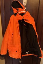 Redhead Men’s 4-1 Blaze 4-1 Orange Parka Jacket Size Large with Hood Brand New picture
