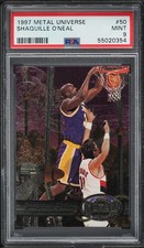 1997 Metal Universe SHAQUILLE O'NEAL #50 PSA 9 MINT picture