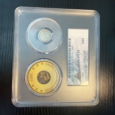 Rare SS Central America Shipwreck Coin 1851 10C PCGS XF45 W/ Pinch gold picture