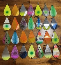 Hawken Simon Wobbler Spoon Salmon Fishing Lure Lot Of 28 picture