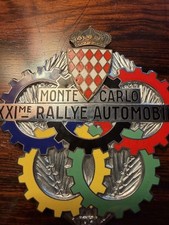 Stunning/Authentic 1951 Monte Carlo Rallye Racing Badge. Five Cog Design. picture