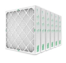 20x20x4 MERV 8 Pleated AC Furnace Air Filters. 6 Pack (Actual Depth: 3-3/4