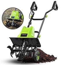 Steelite 16in 13.5-Amp Corded Tiller and Cultivator Tiller with 9