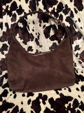 Universal Thread Brown Solid Shoulder Bag Zip Top, Inner Pockets, Gold Hardware picture