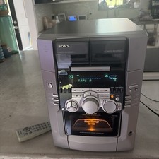 Sony MHC-M100 MegaStorage 50+1 CD Changer Dual Cassette Just the unit & Remote picture