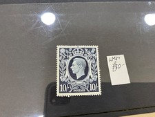 GB. KGVI 1939. 10/- Dark Blue high value stamp. Super unmounted mint. ##195 picture