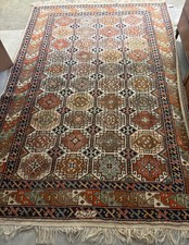 Antique Vtg Handwoven Romanian Kazak Caucasian Geometric Wool Area Rug ~ 6 x 9' picture