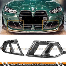 Wet Carbon Fiber Front Bumper Air Duct Replacement For 2021-26 BMW G80 G82 M3 M4 picture